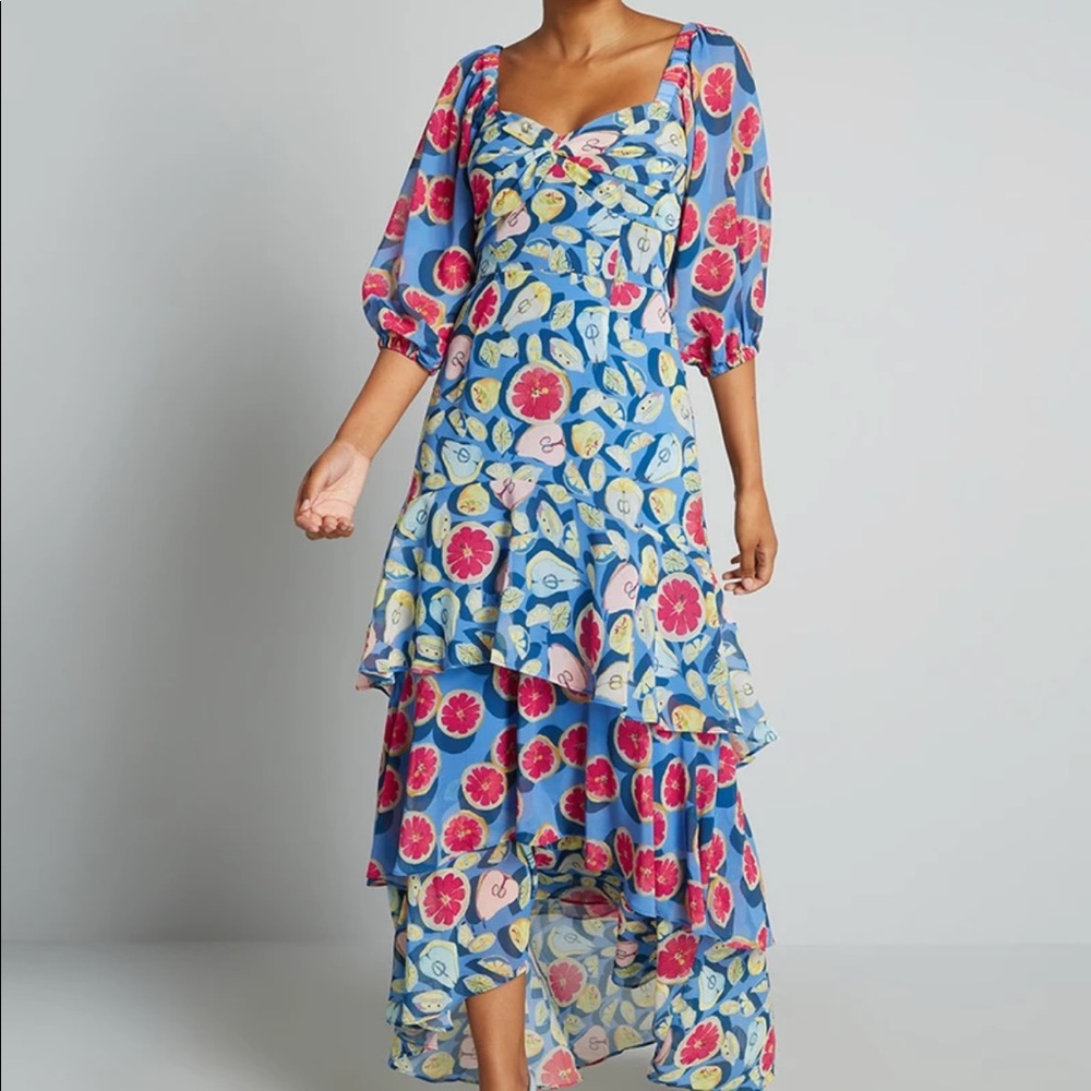 Anthropologie Grapefruit Dress